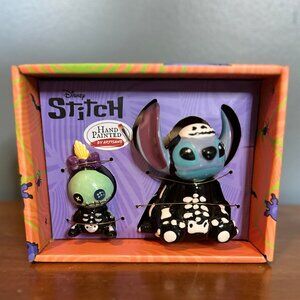 Disney Stitch & Scrump Halloween Skeleton Salt & Pepper Shakers
